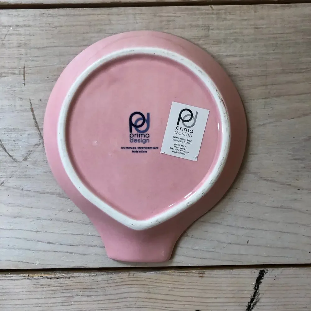 Prima Design NWT Jolly Santa Spoon Rest Pink Red